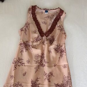 Floral Lace Trim Dress